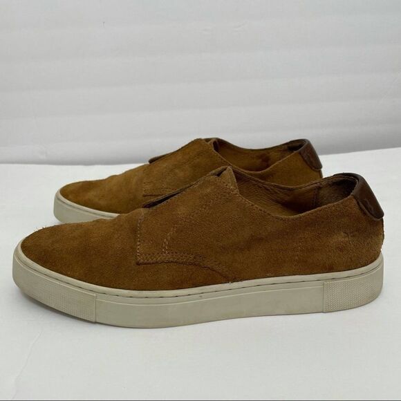 Men’s Frye Gabe Gorge Oxford Slip On Suede Sneakers in Copper main image 14